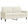Sofagarnitur mit 3-teiligen cremefarbenen Samtkissen. von , Sofas - Ref: Foro24-3278509, Preis: 647,11 €, Rabatt: %
