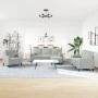 Set of sofas with 4 light gray velvet cushions by , Sofas - Ref: Foro24-3278381, Price: 660,96 €, Discount: %