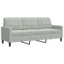 Set of sofas with 4 light gray velvet cushions by , Sofas - Ref: Foro24-3278381, Price: 648,58 €, Discount: %