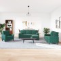 Sofagarnitur mit 4 Teilen, dunkelgrünes Samt und Kissen. von , Sofas - Ref: Foro24-3278383, Preis: 813,87 €, Rabatt: %