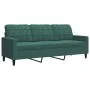Set of sofas with 4 dark green velvet cushions by , Sofas - Ref: Foro24-3278383, Price: 798,67 €, Discount: %