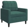 Sofagarnitur mit 4 Teilen, dunkelgrünes Samt und Kissen. von , Sofas - Ref: Foro24-3278383, Preis: 813,87 €, Rabatt: %