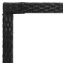 Mesa alta de jardín ratán sintético y vidrio negro 130x60x110cm de vidaXL, Mesas de jardín - Ref: Foro24-313461, Precio: 153,...