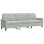 Set of sofas with 2 light gray velvet cushions by , Sofas - Ref: Foro24-3278491, Price: 502,09 €, Discount: %