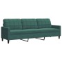 Zweiteiliges Sofaset mit dunkelgrünen Samtkissen. von , Sofas - Ref: Foro24-3278493, Preis: 613,66 €, Rabatt: %