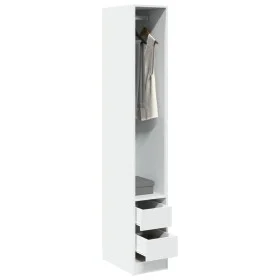 Ingenieurholzschrank Weiß 30x50x200 cm von , Kleiderschränke - Ref: Foro24-3307738, Preis: 126,84 €, Rabatt: %