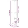 Ingenieurholzschrank Weiß 30x50x200 cm von , Kleiderschränke - Ref: Foro24-3307738, Preis: 126,84 €, Rabatt: %