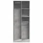 Engineered wood wardrobe in concrete gray, 80x50x200 cm. by , Wardrobes - Ref: Foro24-3307759, Price: 151,79 €, Discount: %