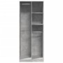 Ingenieurholzschrank in Betongrau 80x50x200 cm von , Kleiderschränke - Ref: Foro24-3307759, Preis: 154,25 €, Rabatt: %
