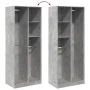 Engineered wood wardrobe in concrete gray, 80x50x200 cm. by , Wardrobes - Ref: Foro24-3307759, Price: 151,79 €, Discount: %