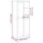 Engineered wood wardrobe in concrete gray, 80x50x200 cm. by , Wardrobes - Ref: Foro24-3307759, Price: 151,79 €, Discount: %