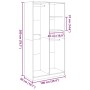 Plywood wardrobe in brown oak color, 100x50x200 cm. by , Wardrobes - Ref: Foro24-3307771, Price: 166,87 €, Discount: %