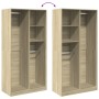 Schrank aus Sperrholz in Eiche Sonoma Farbe, 100x50x200 cm. von , Kleiderschränke - Ref: Foro24-3307767, Preis: 178,63 €, Rab...
