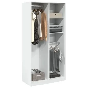 Weißer Sperrholzschrank 100x50x200 cm von , Kleiderschränke - Ref: Foro24-3307765, Preis: 170,42 €, Rabatt: %
