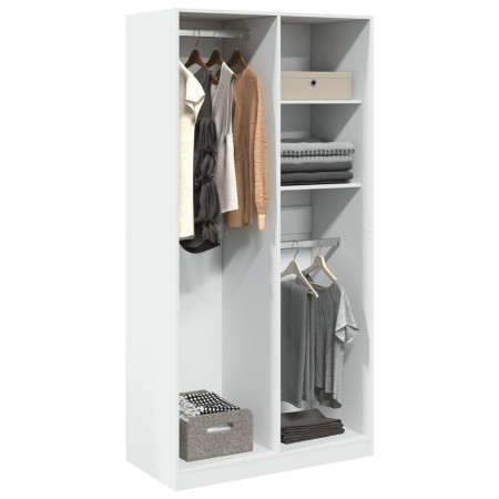 Weißer Sperrholzschrank 100x50x200 cm von , Kleiderschränke - Ref: Foro24-3307765, Preis: 172,38 €, Rabatt: %