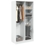 Armario de madera contrachapada blanco 100x50x200 cm de , Armarios roperos - Ref: Foro24-3307765, Precio: 171,82 €, Descuento: %