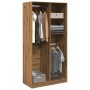 Handgefertigter Eichenholz-Schrank aus Ingenieurholz, 100x50x200 cm. von , Kleiderschränke - Ref: Foro24-3307773, Preis: 152,...