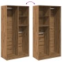 Handgefertigter Eichenholz-Schrank aus Ingenieurholz, 100x50x200 cm. von , Kleiderschränke - Ref: Foro24-3307773, Preis: 152,...