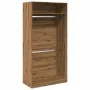Handcrafted engineered oak wood wardrobe 100x50x200 cm by , Wardrobes - Ref: Foro24-3307809, Price: 164,90 €, Discount: %