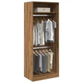Handcrafted engineered oak wood wardrobe 80x50x200 cm by , Wardrobes - Ref: Foro24-3307800, Price: 140,74 €, Discount: %