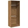 Handgefertigter Eichenholz-Schrank aus Ingenieurholz, 80x50x200 cm. von , Kleiderschränke - Ref: Foro24-3307800, Preis: 140,7...