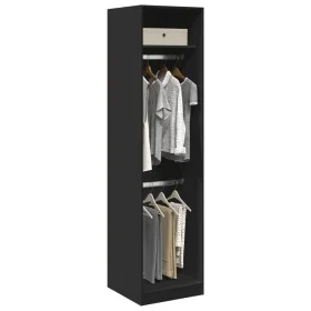 Schwarzer Sperrholzschrank 50x50x200 cm von , Kleiderschränke - Ref: Foro24-3307784, Preis: 147,26 €, Rabatt: %