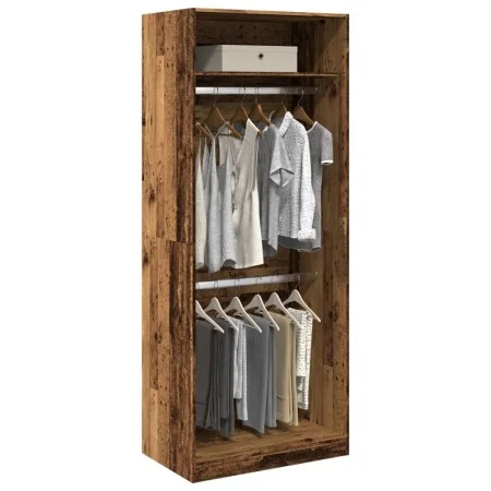 Armario de madera de ingeniería madera envejecida 80x50x200 cm de , Armarios roperos - Ref: Foro24-3307799, Precio: 148,09 €,...
