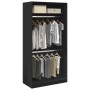 Schwarzer Sperrholzschrank 100x50x200 cm von , Kleiderschränke - Ref: Foro24-3307802, Preis: 195,15 €, Rabatt: %