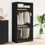Armario de madera contrachapada negro 100x50x200 cm de , Armarios roperos - Ref: Foro24-3307802, Precio: 193,30 €, Descuento: %