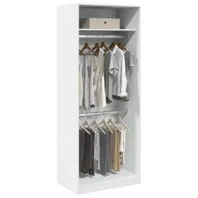 Engineered wood white wardrobe 80x50x200 cm by , Wardrobes - Ref: Foro24-3307792, Price: 162,06 €, Discount: %