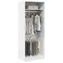 Weißer Schrank aus Holzwerkstoff 80x50x200 cm von , Kleiderschränke - Ref: Foro24-3307792, Preis: 165,48 €, Rabatt: %
