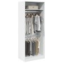 Weißer Schrank aus Holzwerkstoff 80x50x200 cm von , Kleiderschränke - Ref: Foro24-3307792, Preis: 166,35 €, Rabatt: %