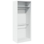 Weißer Schrank aus Holzwerkstoff 80x50x200 cm von , Kleiderschränke - Ref: Foro24-3307792, Preis: 166,35 €, Rabatt: %