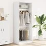 Weißer Schrank aus Holzwerkstoff 80x50x200 cm von , Kleiderschränke - Ref: Foro24-3307792, Preis: 165,48 €, Rabatt: %