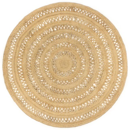 Handgefertigter Teppich aus geflochtenem Jutegarn, 180 cm. von , Teppiche - Ref: Foro24-343611, Preis: 95,74 €, Rabatt: %