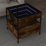 Mitteltisch mit Infinity LED in geräucherter Eiche 50x50x51 cm von , Couchtisch - Ref: Foro24-847714, Preis: 87,47 €, Rabatt: %