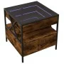 Coffee table with Infinity LED smoked oak 50x50x51 cm by , Coffee table - Ref: Foro24-847714, Price: 86,47 €, Discount: %