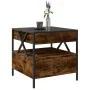 Coffee table with Infinity LED smoked oak 50x50x51 cm by , Coffee table - Ref: Foro24-847714, Price: 86,47 €, Discount: %
