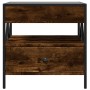 Mesa de centro con Infinity LED roble ahumado 50x50x51 cm de , Mesas de centro - Ref: Foro24-847714, Precio: 87,47 €, Descuen...