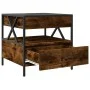 Coffee table with Infinity LED smoked oak 50x50x51 cm by , Coffee table - Ref: Foro24-847714, Price: 86,47 €, Discount: %