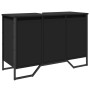 Schwarzer Waschtischunterschrank aus Holzwerkstoff 91x35x60 cm. von , Badezimmermöbel - Ref: Foro24-848659, Preis: 104,06 €, ...