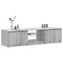 Mueble para TV con luces LED gris Sonoma 140x40x35,5 cm de vidaXL, Muebles TV - Ref: Foro24-822682, Precio: 104,34 €, Descuen...