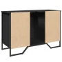 Engineered wood bathroom sink cabinet in black, 91x35x60 cm by , Bathroom furniture - Ref: Foro24-848659, Price: 120,24 €, Di...