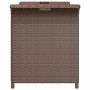 Gartenbank mit braunem Kunststoff-Rattan-Kissen 116x46x57 cm. von , Gartenbänke - Ref: Foro24-363419, Preis: 114,76 €, Rabatt: %