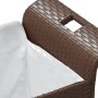 Garden bench with brown synthetic rattan cushion 116x46x57 cm by , garden benches - Ref: Foro24-363419, Price: 114,76 €, Disc...