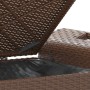 Gartenbank mit braunem Kunststoff-Rattan-Kissen 116x46x57 cm. von , Gartenbänke - Ref: Foro24-363419, Preis: 114,76 €, Rabatt: %