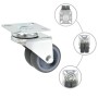 Doppelte schwenkbare Räder, 12 Stück, 50 mm. von , Materialhandhabung - Ref: Foro24-277922, Preis: 48,58 €, Rabatt: %