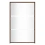 Mueble zapatero y espejo 3 niveles roble marrón 63x17x102,5 cm by , Shoe racks and shoe organizers - Ref: Foro24-342640, Pric...