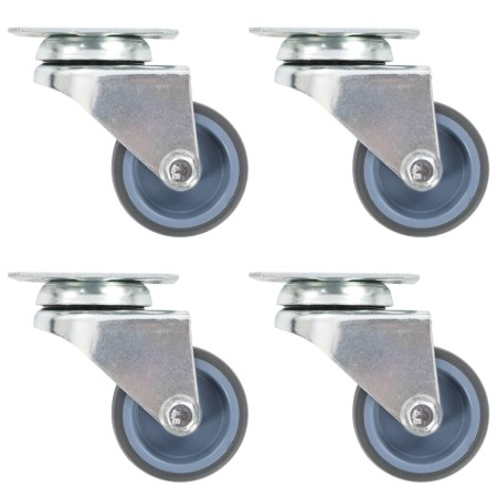 Double swivel wheels 4 units 50 mm by , Material handling - Ref: Foro24-143437, Price: 17,01 €, Discount: %