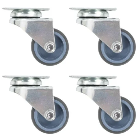 Double swivel wheels 4 units 50 mm by , Material handling - Ref: Foro24-143437, Price: 16,75 €, Discount: %